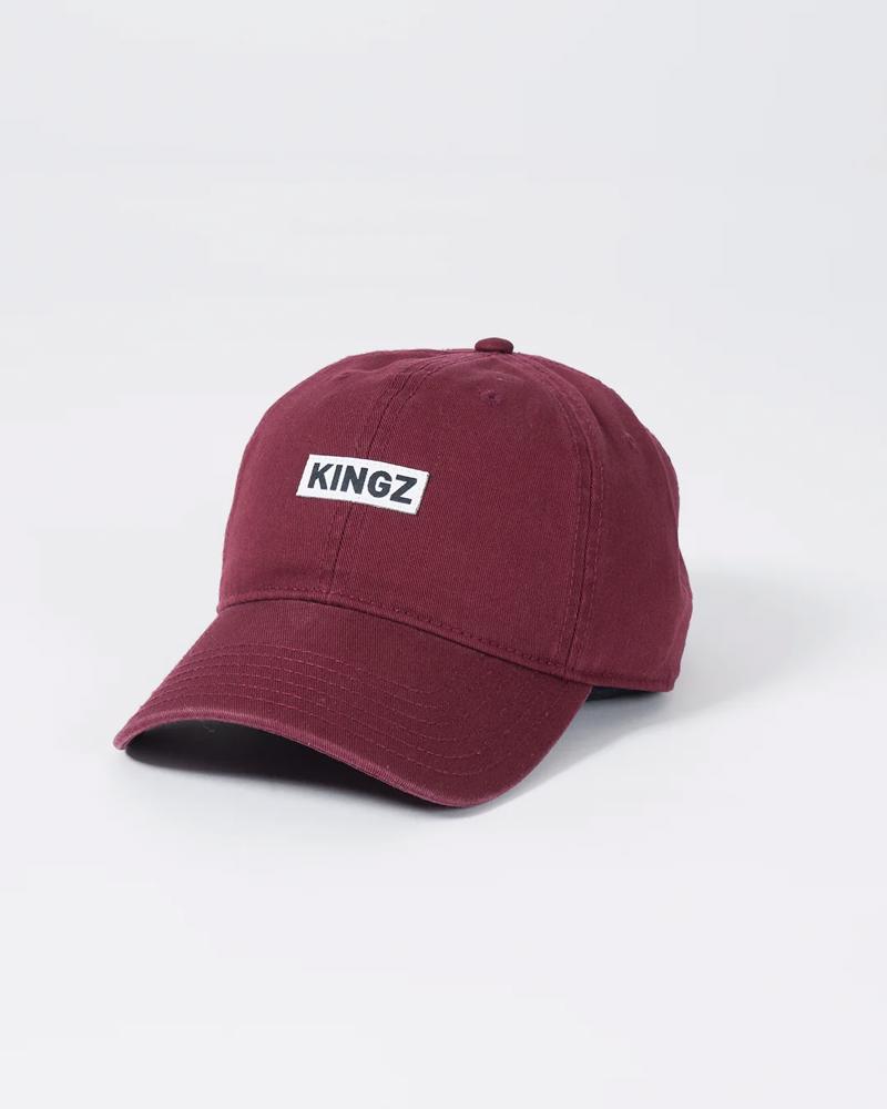 Kingz slant Dad Hat - maroon